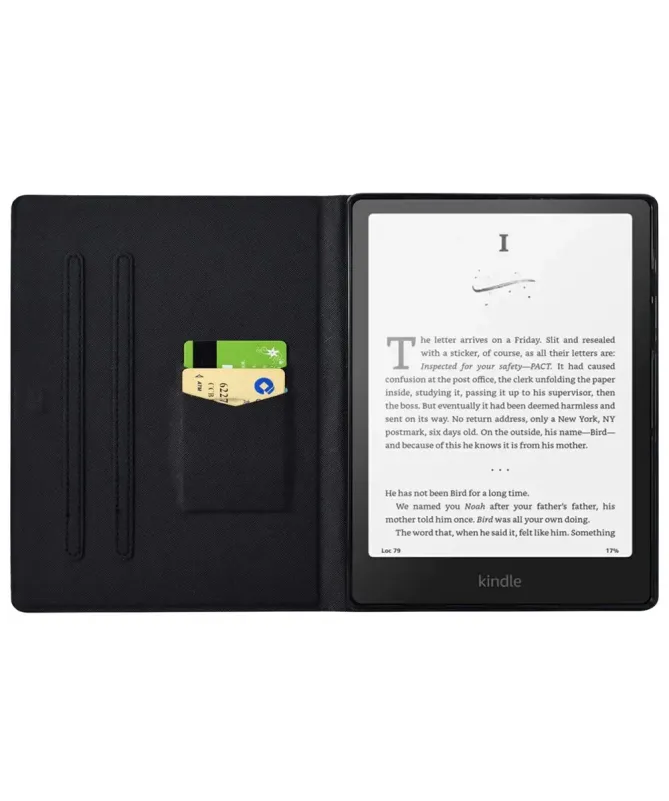 Étui Kindle Paperwhite (2024) Papillons Dorés et Support