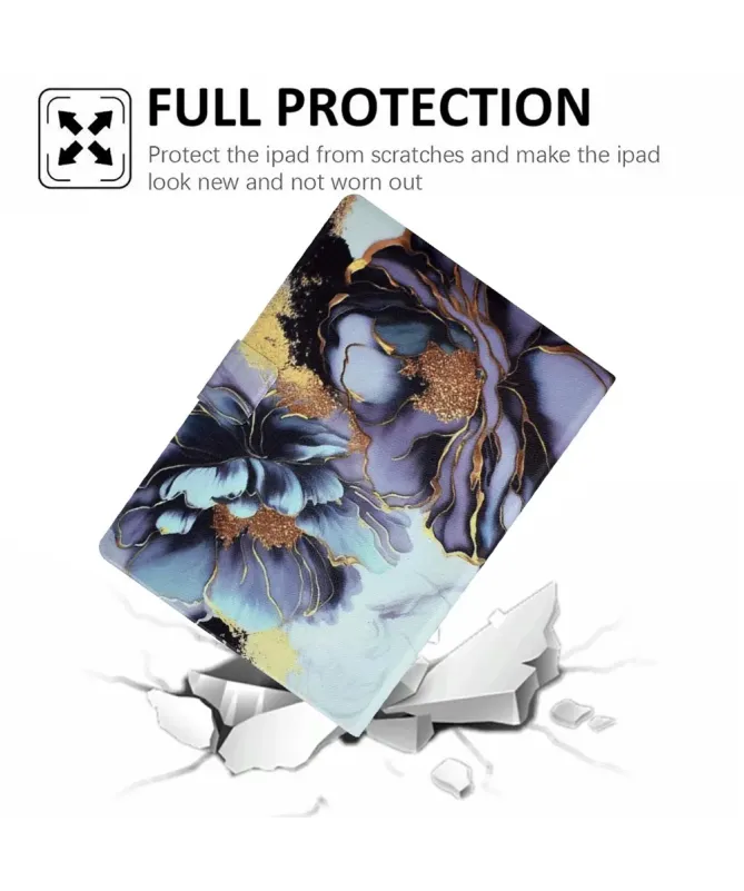 Étui Kindle Paperwhite (2024) Fleurs Dorées