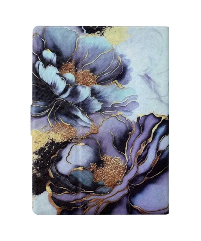 Étui Kindle Paperwhite (2024) Fleurs Dorées