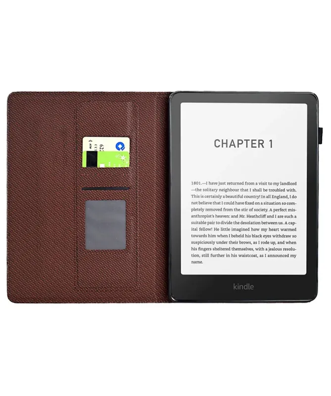Étui Kindle Paperwhite (2024) Texture Tissée et Support