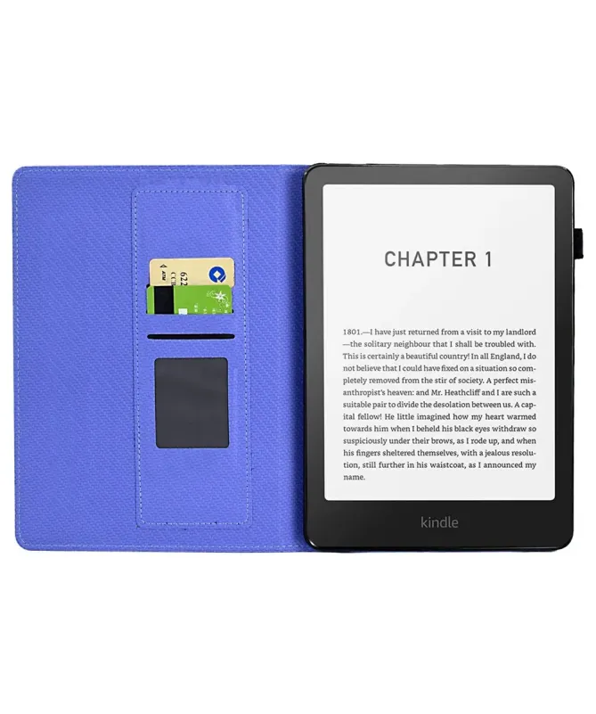 Étui Kindle Paperwhite (2024) Texture Tissée et Support