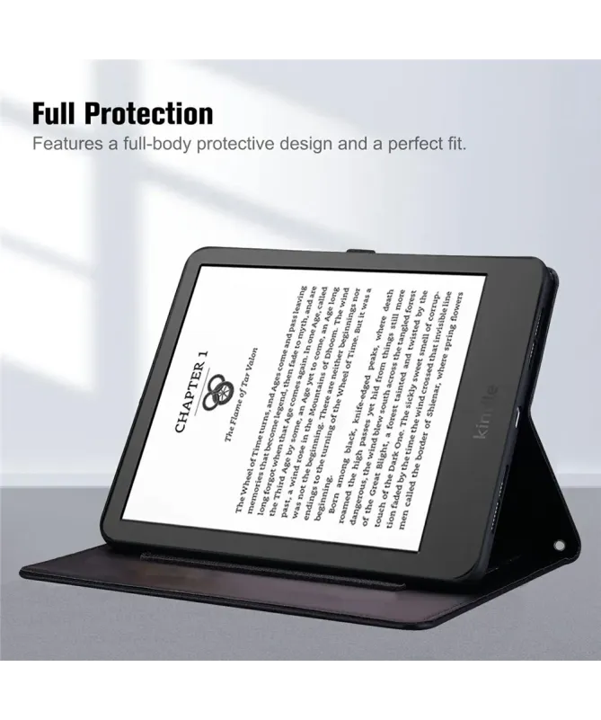 Étui Kindle Paperwhite (2024) Chat 3D et Support
