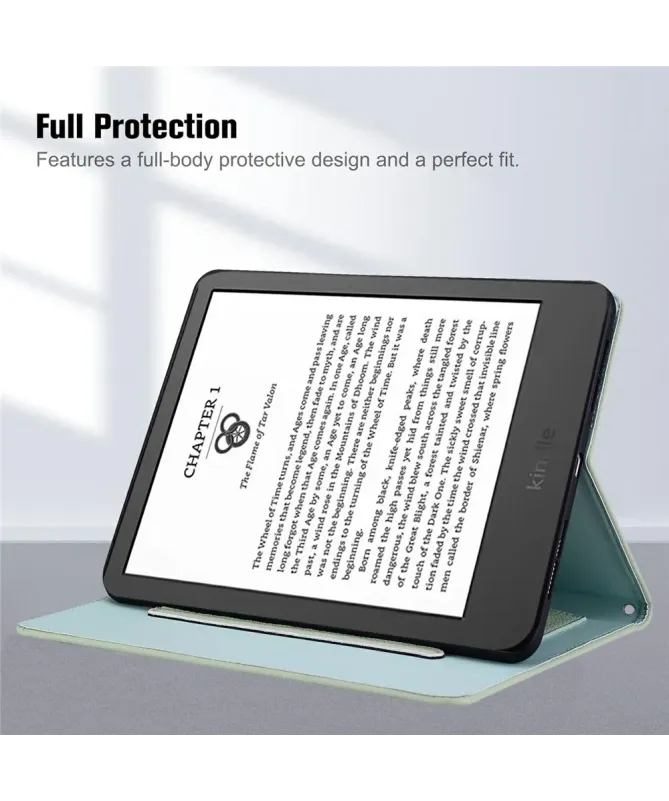 Étui Kindle Paperwhite (2024) Chat 3D et Support