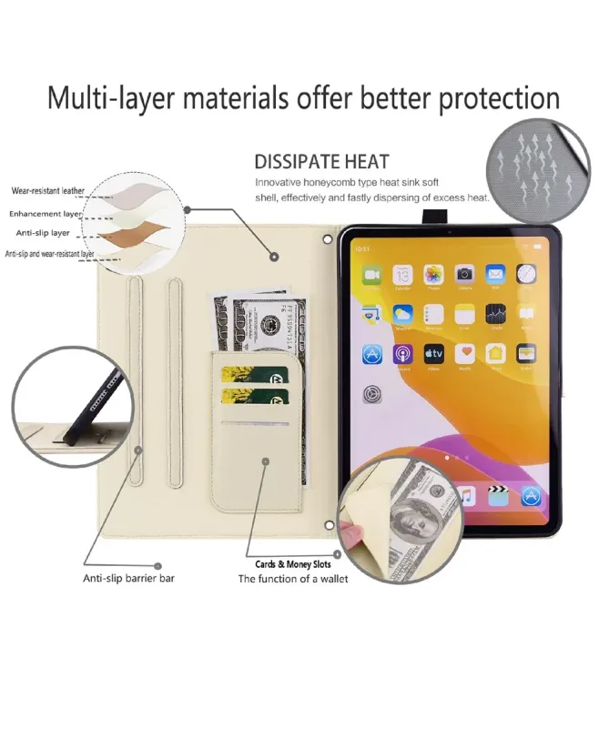 Étui Kindle Paperwhite (2024) Chat 3D et Support