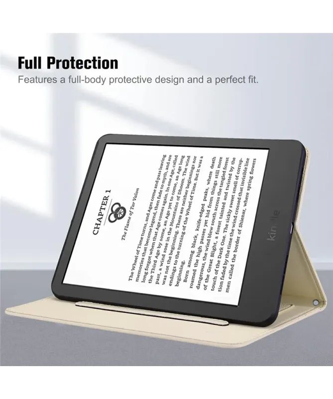 Étui Kindle Paperwhite (2024) Chat 3D et Support