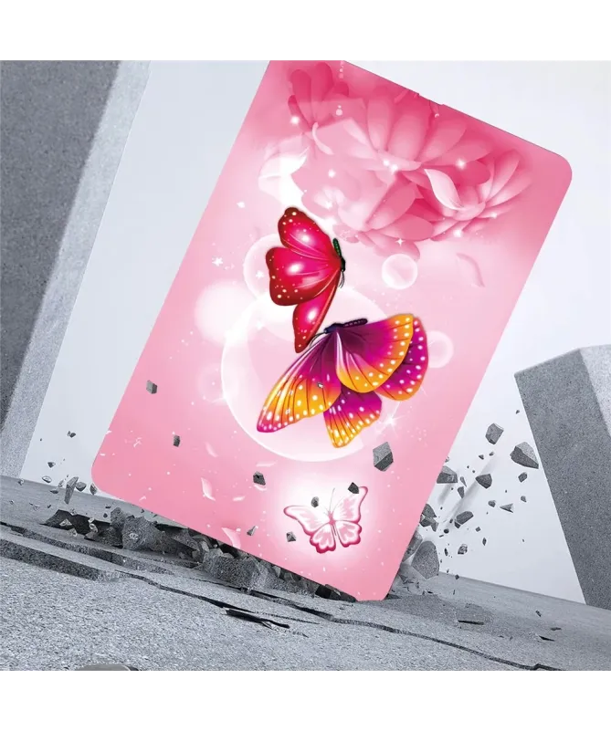 Coque Kindle Paperwhite (2024) Papillons Roses