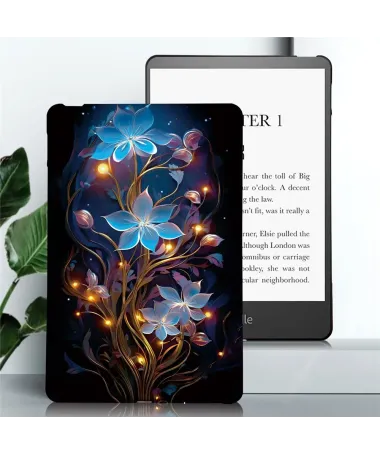Coque Kindle Paperwhite (2024) Fleurs Lumineuses