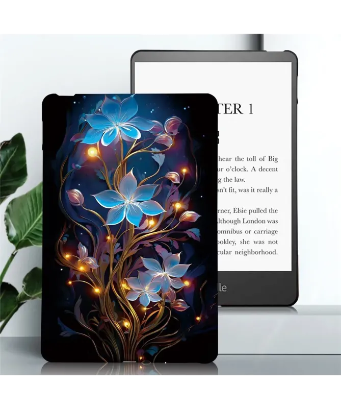 Coque Kindle Paperwhite (2024) Fleurs Lumineuses