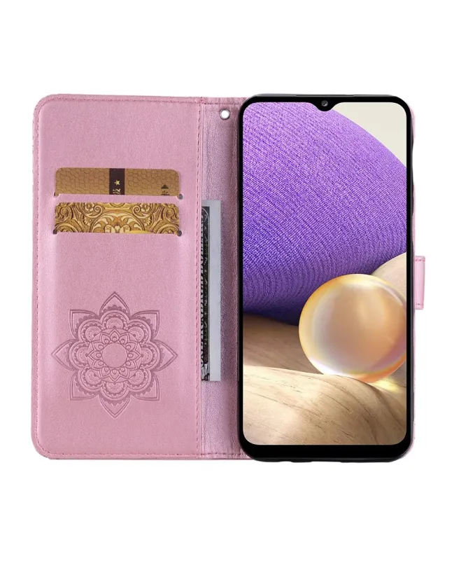 Housse Samsung Galaxy A17 5G Hibou en relief et Strass