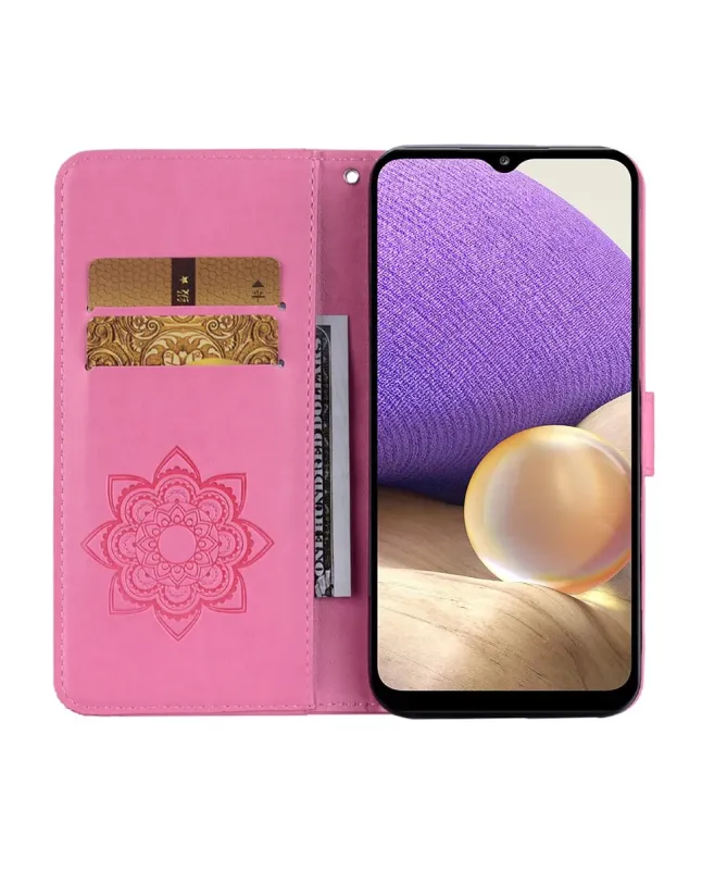 Housse Samsung Galaxy A17 5G Hibou en relief et Strass
