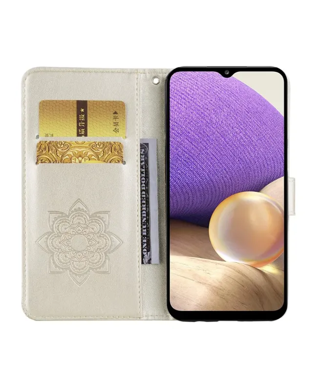 Housse Samsung Galaxy A17 5G Hibou en relief et Strass