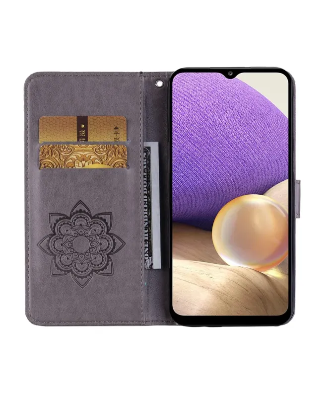 Housse Samsung Galaxy A17 5G Hibou en relief et Strass