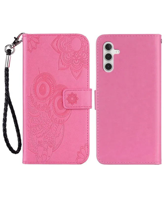 Housse Samsung Galaxy A17 5G Hibou en relief