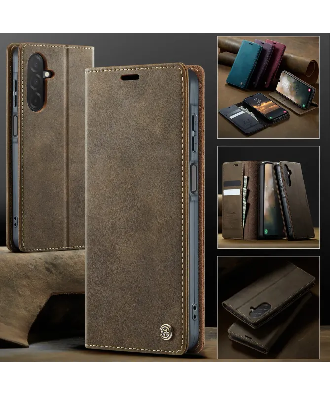 Housse Portefeuille Samsung Galaxy A17 5G Cuir Anti-RFID