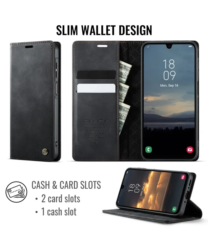 Housse Portefeuille Samsung Galaxy A17 5G Cuir Anti-RFID