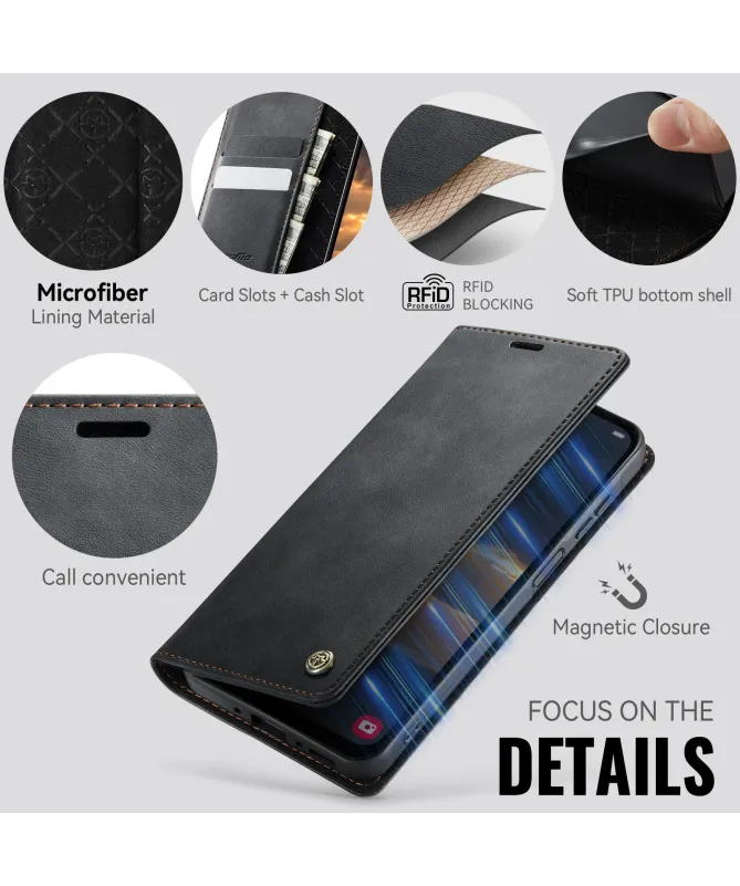 Housse Portefeuille Samsung Galaxy A17 5G Cuir Anti-RFID