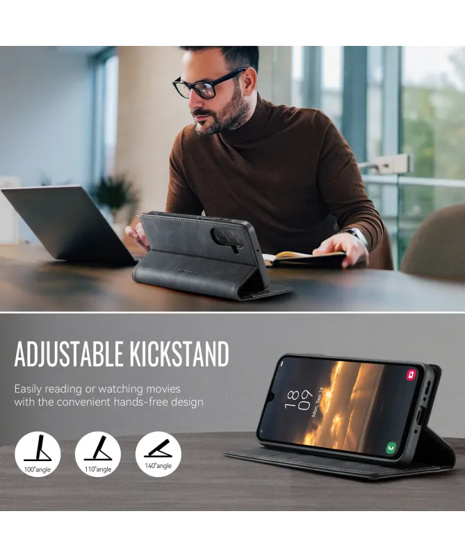 Housse Portefeuille Samsung Galaxy A17 5G Cuir Anti-RFID