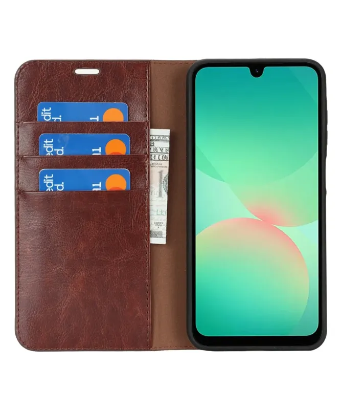 Housse Samsung Galaxy A26 5G Cuir Porte Cartes Fonction Support