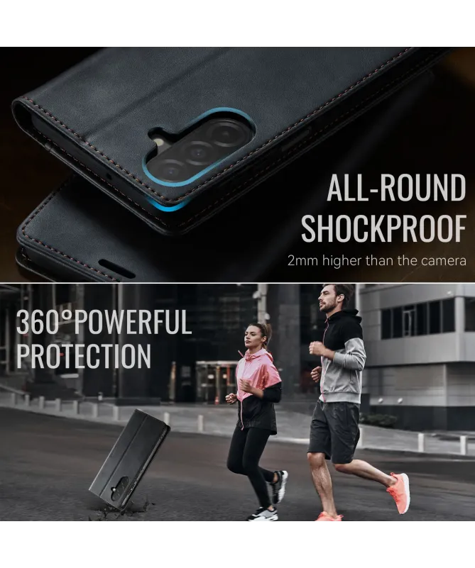 Housse Portefeuille Samsung Galaxy A17 5G Cuir Anti-RFID