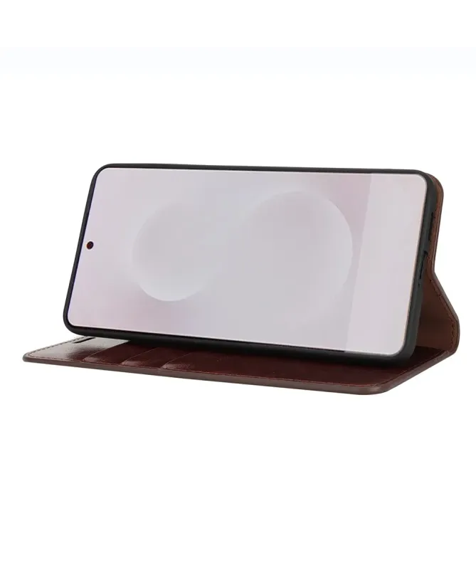 Housse Samsung Galaxy S25 Edge Cuir Porte Cartes Fonction Support
