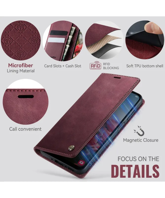 Housse Portefeuille Samsung Galaxy A17 5G Cuir Anti-RFID