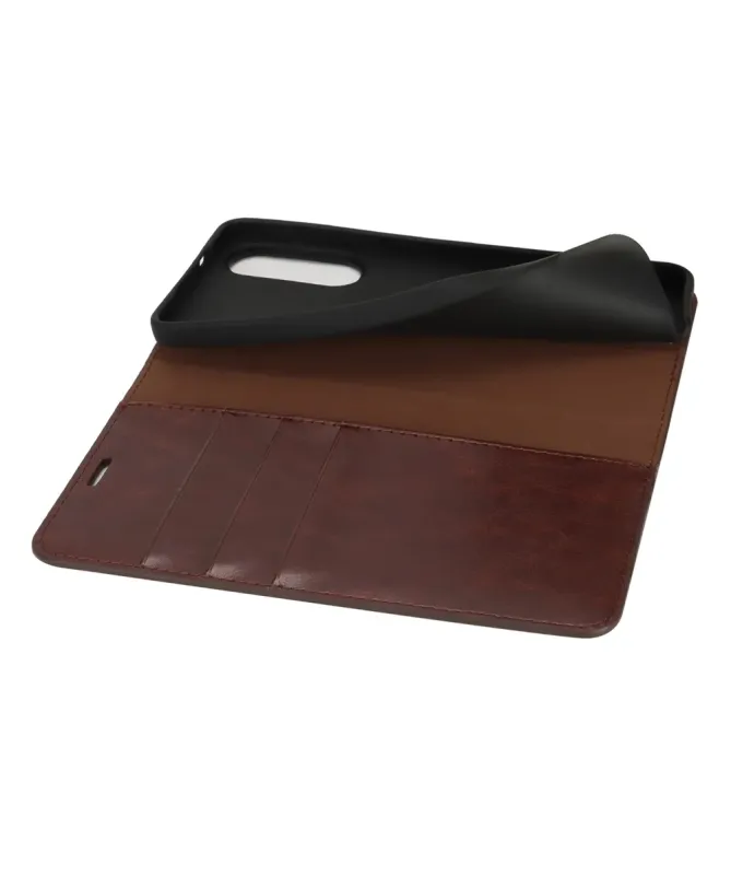 Housse Samsung Galaxy S25 Edge Cuir Porte Cartes Fonction Support