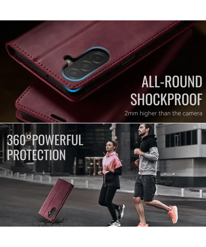 Housse Portefeuille Samsung Galaxy A17 5G Cuir Anti-RFID