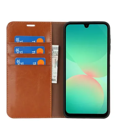 Housse Samsung Galaxy A26 5G Cuir Porte Cartes Fonction Support