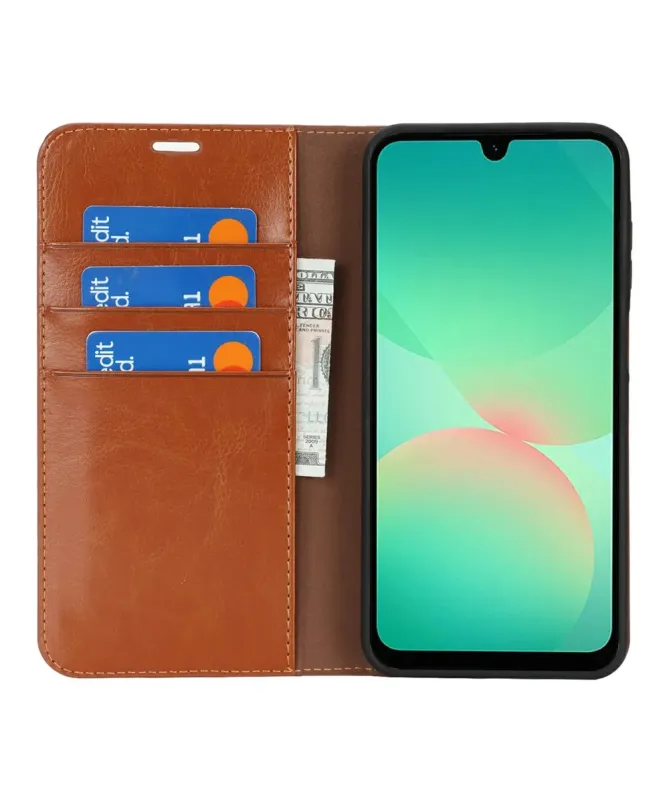 Housse Samsung Galaxy A26 5G Cuir Porte Cartes Fonction Support