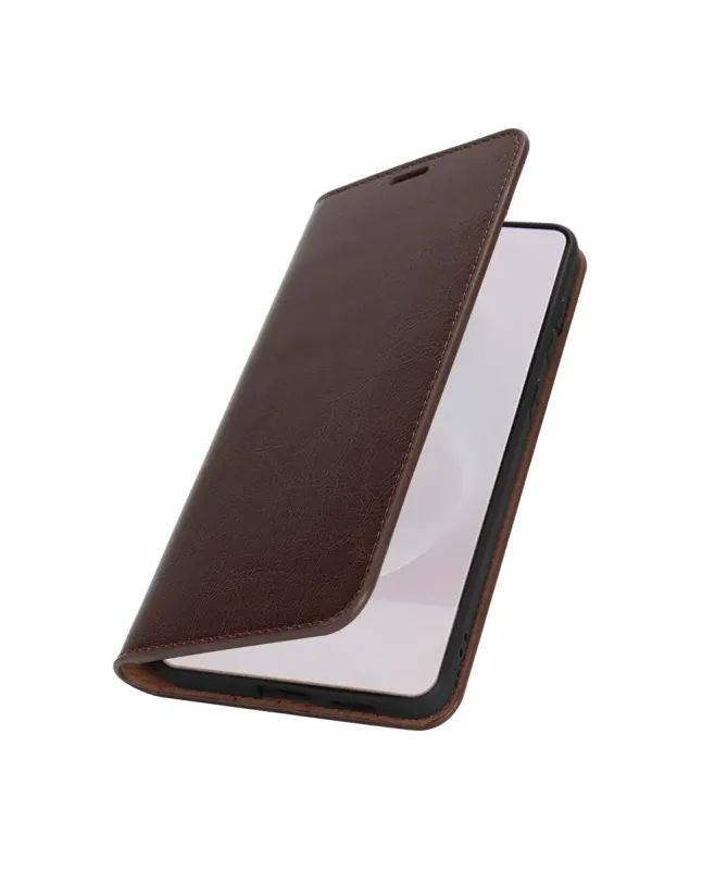 Housse Samsung Galaxy S25 Edge Cuir Porte Cartes Fonction Support