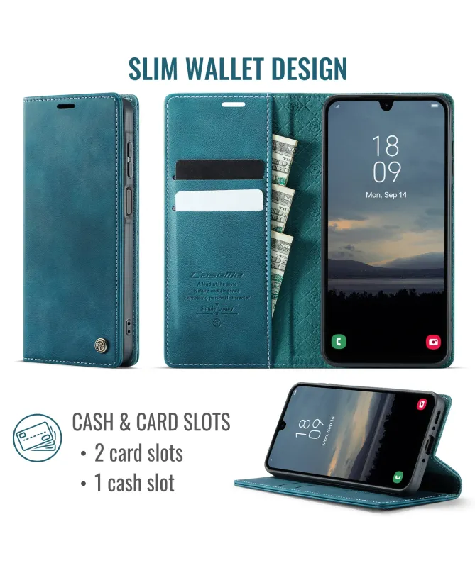 Housse Portefeuille Samsung Galaxy A17 5G Cuir Anti-RFID