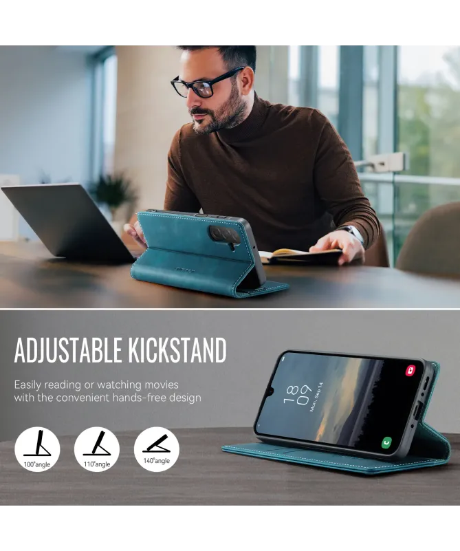 Housse Portefeuille Samsung Galaxy A17 5G Cuir Anti-RFID