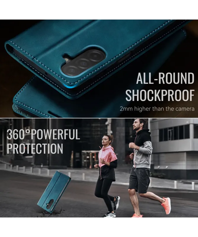 Housse Portefeuille Samsung Galaxy A17 5G Cuir Anti-RFID