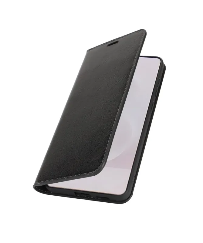 Housse Samsung Galaxy S25 Edge Cuir Porte Cartes Fonction Support