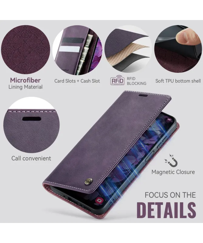 Housse Portefeuille Samsung Galaxy A17 5G Cuir Anti-RFID