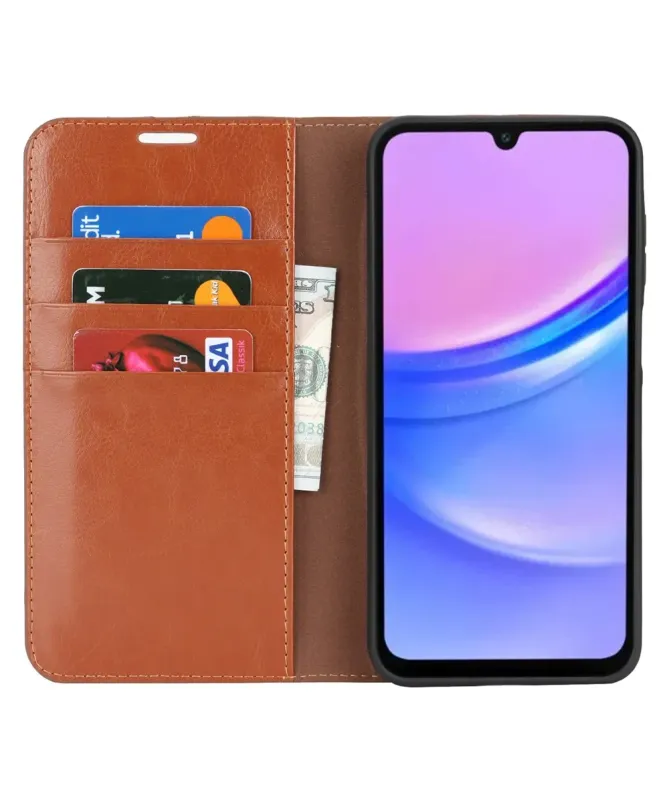 Housse Samsung Galaxy A17 5G Cuir Porte Cartes Fonction Support