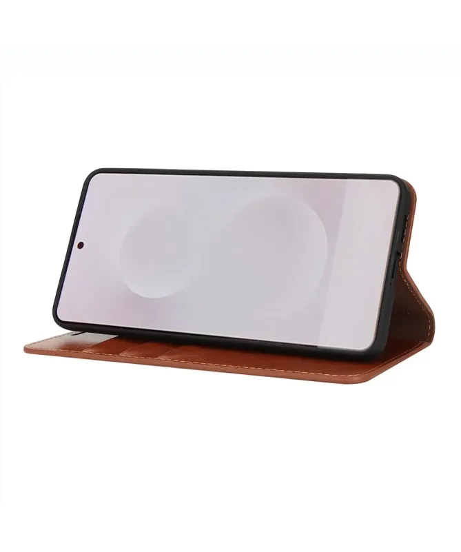 Housse Samsung Galaxy S25 Edge Cuir Porte Cartes Fonction Support