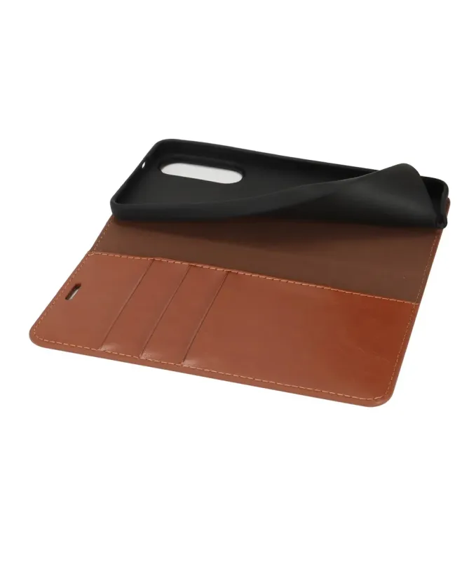 Housse Samsung Galaxy S25 Edge Cuir Porte Cartes Fonction Support