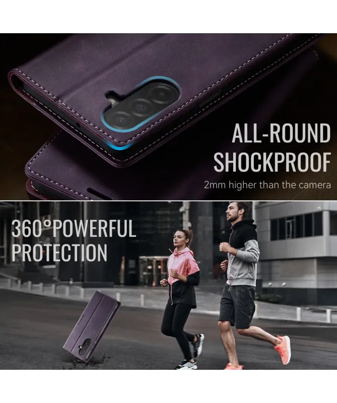 Housse Portefeuille Samsung Galaxy A17 5G Cuir Anti-RFID