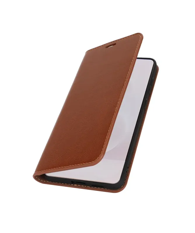 Housse Samsung Galaxy S25 Edge Cuir Porte Cartes Fonction Support