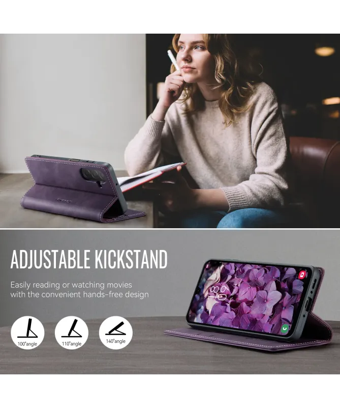 Housse Portefeuille Samsung Galaxy A17 5G Cuir Anti-RFID