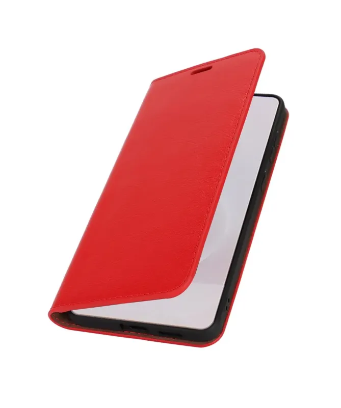 Housse Samsung Galaxy S25 Edge Cuir Porte Cartes Fonction Support