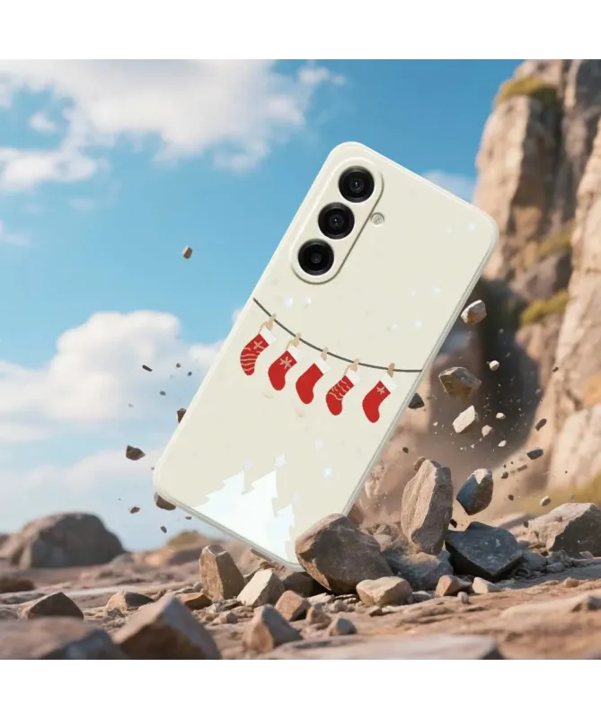 Coque Samsung Galaxy A17 5G Chaussettes de Noël