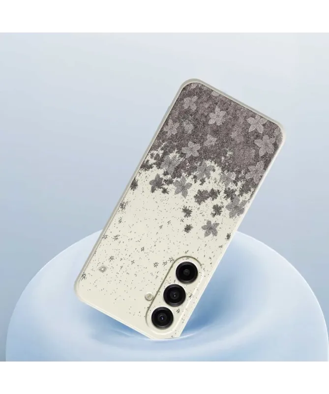 Coque Samsung Galaxy A17 5G Fleurs Poussière d'Étoiles