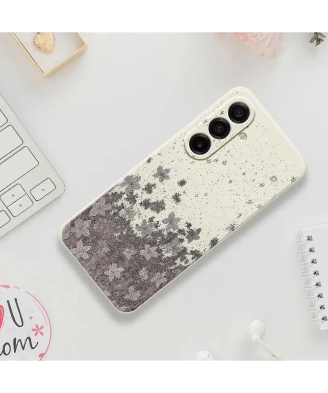 Coque Samsung Galaxy A17 5G Fleurs Poussière d'Étoiles