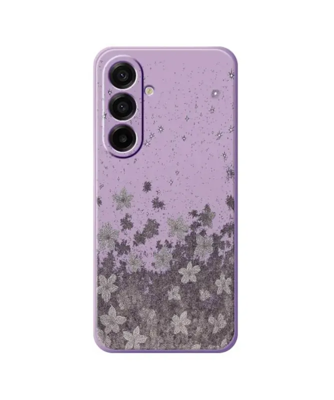 Coque Samsung Galaxy A17 5G Fleurs Poussière d'Étoiles