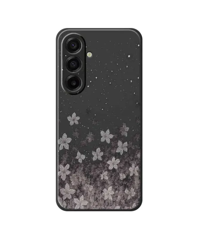 Coque Samsung Galaxy A17 5G Fleurs Poussière d'Étoiles
