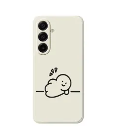 Coque Samsung Galaxy A17 5G "Petit Blob Heureux" Beige Clair