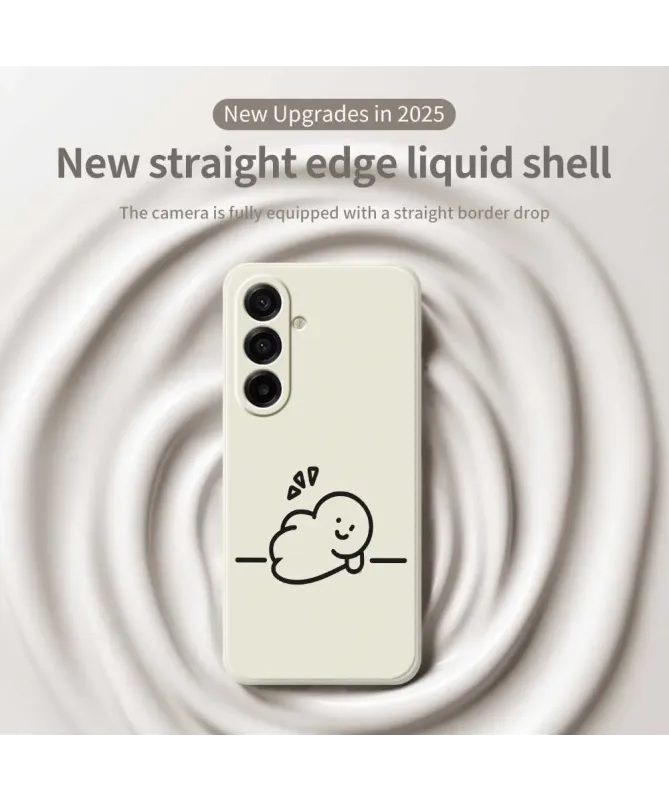 Coque Samsung Galaxy A17 5G "Petit Blob Heureux" Beige Clair - photo 3