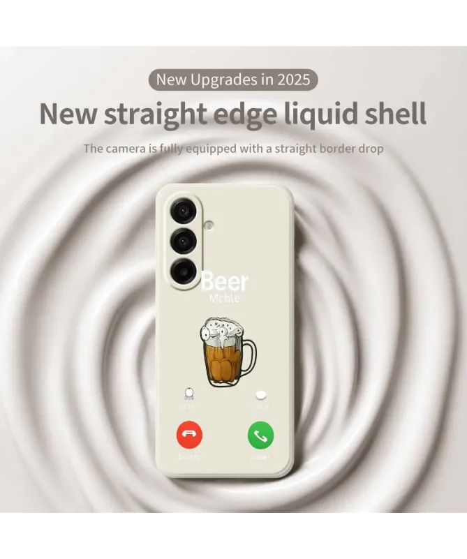 Coque Samsung Galaxy A17 5G "La Bière Appelle" Beige Clair - photo 3